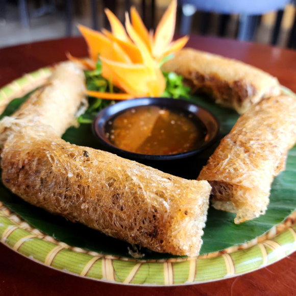 Duck spring rolls